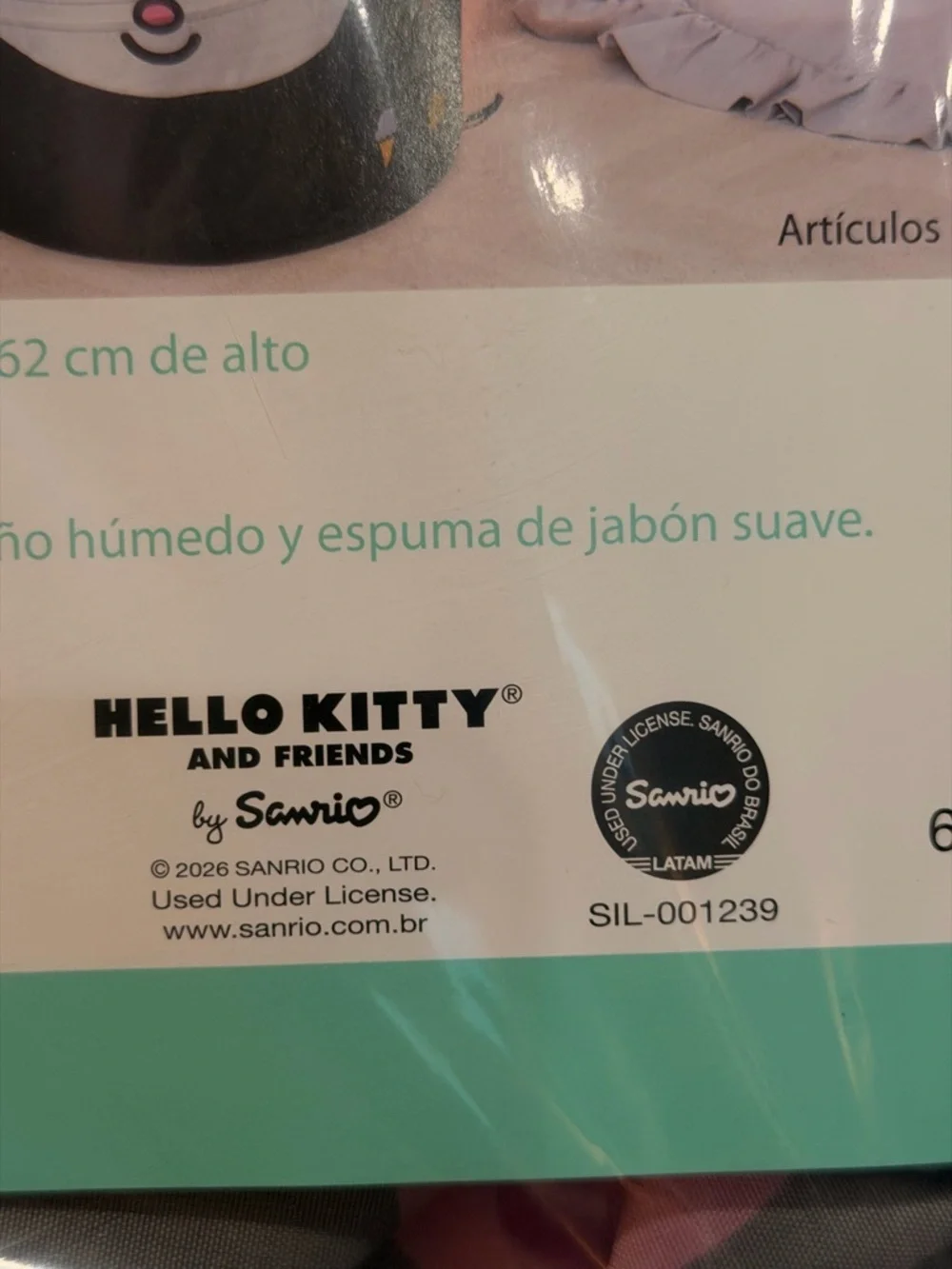 Sanrio Kuromi Pop-Up Laundry Hamper with Zippered Lid